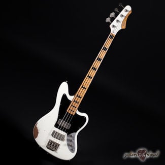 Fano Fano JM4 Alt de Facto Bass Maple Fretboard w/ Blocks and Binding - Olympic White