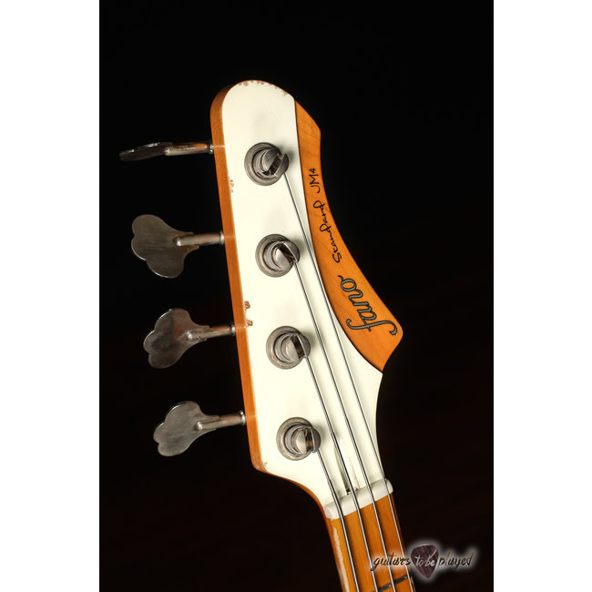 Fano JM4 Standard Bass MP Fingerboard w/ Gigbag - Olympic White (Med Distress)