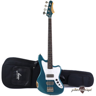 Fano Guitars Fano JM4 Standard Bass RW Fingerboard w/ Gigbag - Ocean Turquoise (Med Distress)