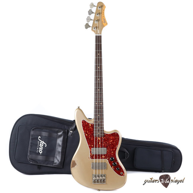Fano JM4 Standard Bass RW Fingerboard w/ Gigbag - Shoreline Gold (Med Distress)