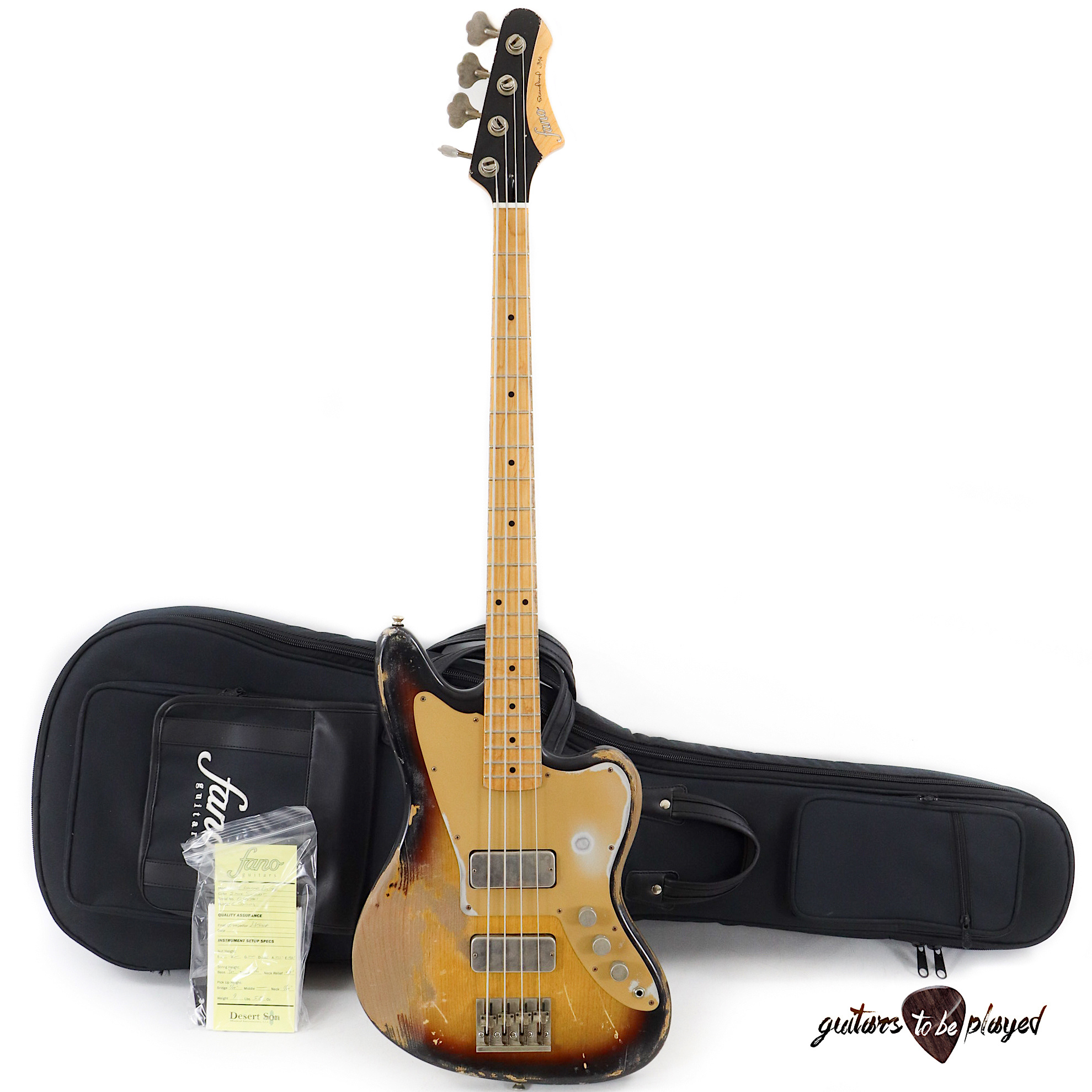 Fano JM4 Standard LTD Bass MP Fretboard w/ Lollar Thunderbirds – 3-Tone  Sunburst