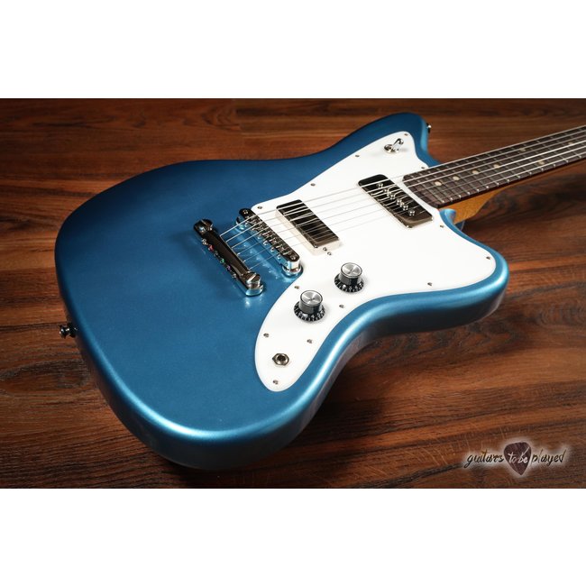 Fano JM6 Oltre Lollar Alnico P-90/Firebird Electric Guitar w/ Bag – Pelham Blue