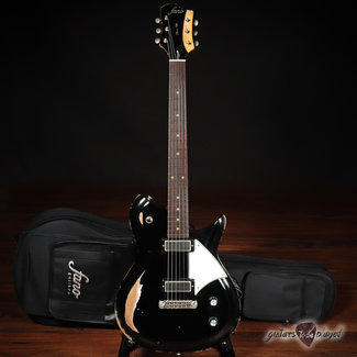 Fano Fano RB6 Oltre Lollar Mini Broiler Electric Guitar w/ Gigbag – Bull Black