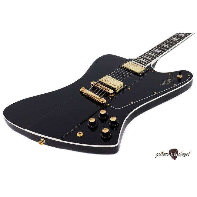 Kauer Banshee Deluxe, Maple Cap & Mahogany Body w/ Wolfetone Humbuckers - Black