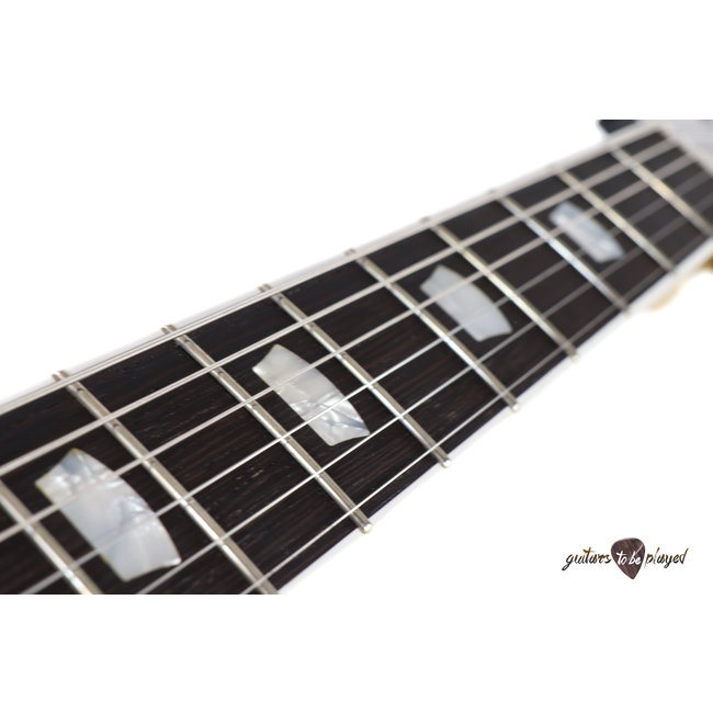 Kauer Banshee Deluxe, Maple Cap & Mahogany Body w/ Wolfetone Humbuckers - Black