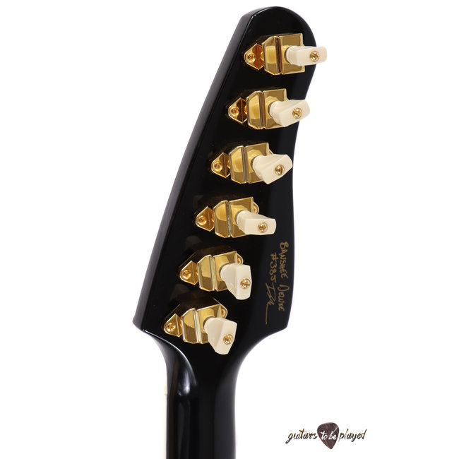 Kauer Banshee Deluxe, Maple Cap & Mahogany Body w/ Wolfetone Humbuckers - Black