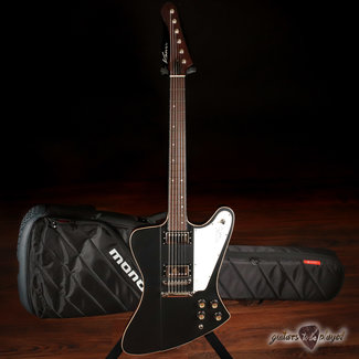Kauer Banshee Express, Maple Cap & Mahogany Body w/ Wolfetone Humbuckers - Black