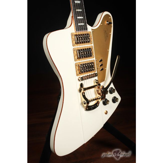 Kauer Banshee Limited Edition “Excalibur” w/ TV Jones & Bigsby – White & Gold