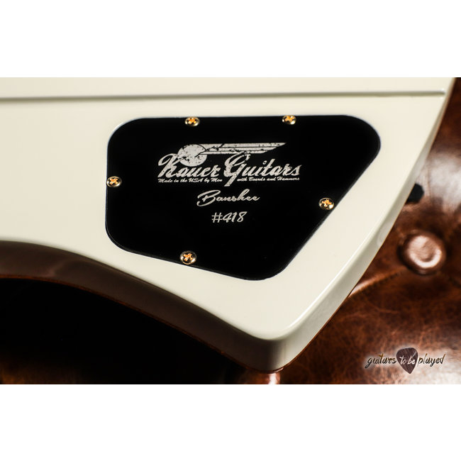 Kauer Banshee Limited Edition “Excalibur” w/ TV Jones & Bigsby – White & Gold