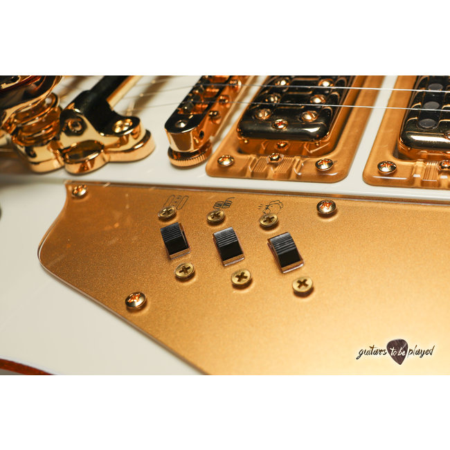 Kauer Banshee Limited Edition “Excalibur” w/ TV Jones & Bigsby – White & Gold