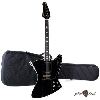 Kauer Kauer Banshee Mahogany Body Guitar w/ Lollar Staple & Wolfetone P-90s - Black