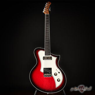 Kauer Korona Swamp Ash Gold Foil / Tele Bridge Guitar – Silvertone Sparkle Burst