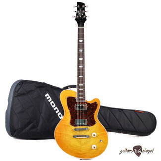 Kauer Starliner Deluxe Eastern Maple Top/Mahogany Body Electric Guitar – Lemon