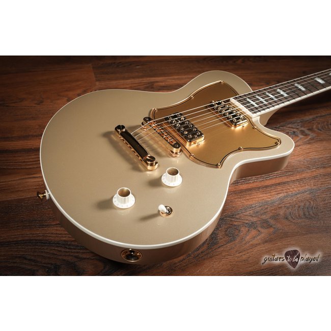 Kauer Starliner Express Electric Guitar w/ TV Jones PowerTrons – Shoreline Gold