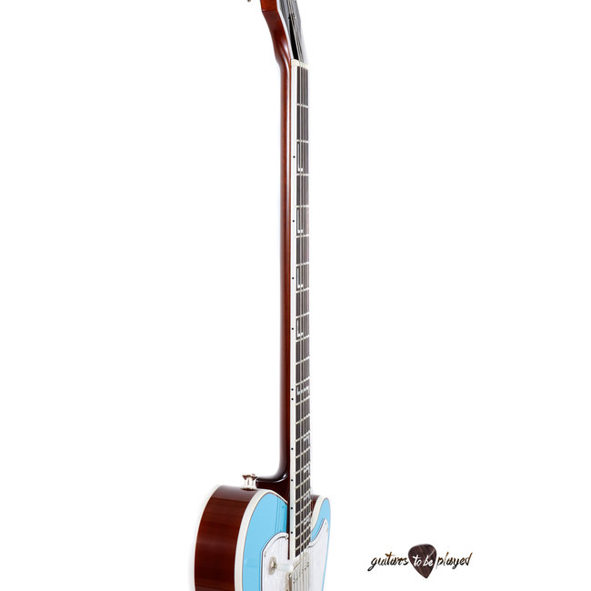 Kauer Super Chief "The Tree" Quilted Mahogany Back Semi-Hollow Guitar –Taos Blue