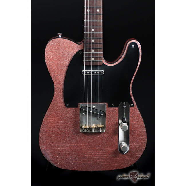 Mario Martin Guitars Swamp Ash T-Style w/ Porter 9T Pickups –6lb– Champagne Flake