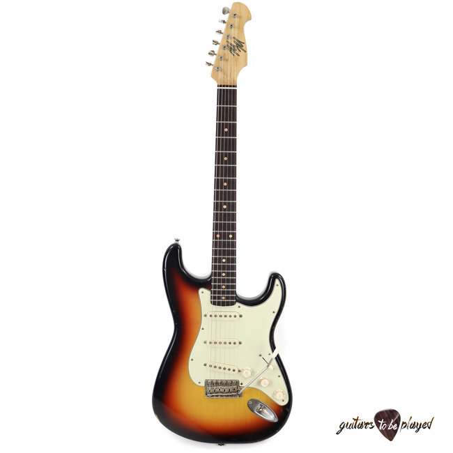 Mario Martin S-Style Guitar w/ Brazilian Rosewood Fingerboard – 3-Tone Sunburst