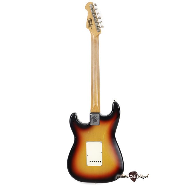 Mario Martin S-Style Guitar w/ Brazilian Rosewood Fingerboard – 3-Tone Sunburst