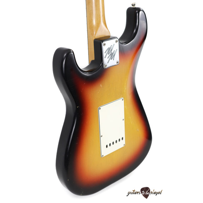 Mario Martin S-Style Guitar w/ Brazilian Rosewood Fingerboard – 3-Tone Sunburst