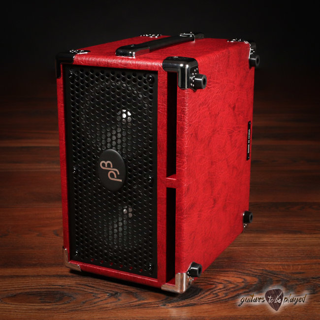 Phil Jones Bass C2 Compact 2x5” 200W 8-ohm Speaker Cabinet w/ Cover - Red