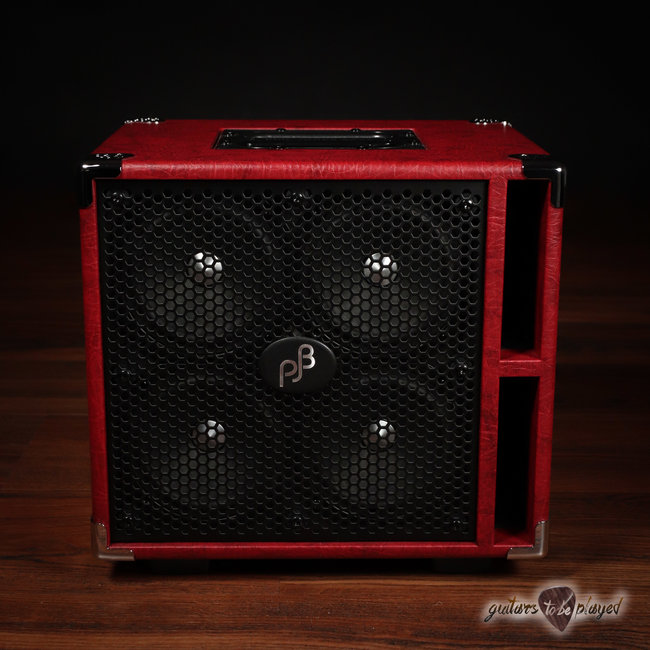 Phil Jones Bass C4 Compact 4x5” 400W 8-ohm Speaker Cabinet w/ Cover - Red