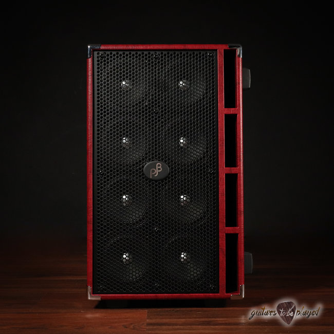 Phil Jones Bass C8 Compact 8x5” 800W 8-ohm Speaker Cabinet w/ Cover - Red