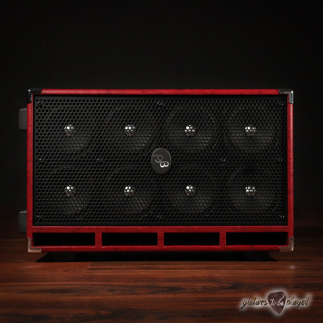 Phil Jones Bass C8 Compact 8x5” 800W 8-ohm Speaker Cabinet w/ Cover - Red