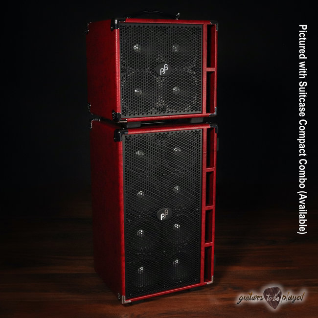 Phil Jones Bass C8 Compact 8x5” 800W 8-ohm Speaker Cabinet w/ Cover - Red