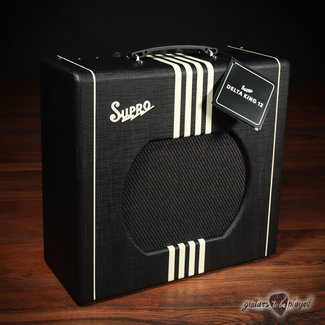 Supro 1822RBC Delta King 12 Reverb 15-Watt 1x12” Tube Combo Amp – Black & Cream