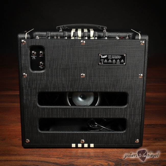 Supro 1822RBC Delta King 12 Reverb 15-Watt 1x12” Tube Combo Amp – Black & Cream