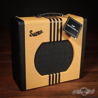 Supro 1822RTB Delta King 12 Reverb 15-Watt 1x12” Tube Combo Amp – Tweed & Black