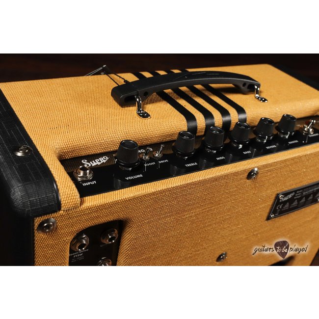 Supro 1822RTB Delta King 12 Reverb 15-Watt 1x12” Tube Combo Amp – Tweed & Black