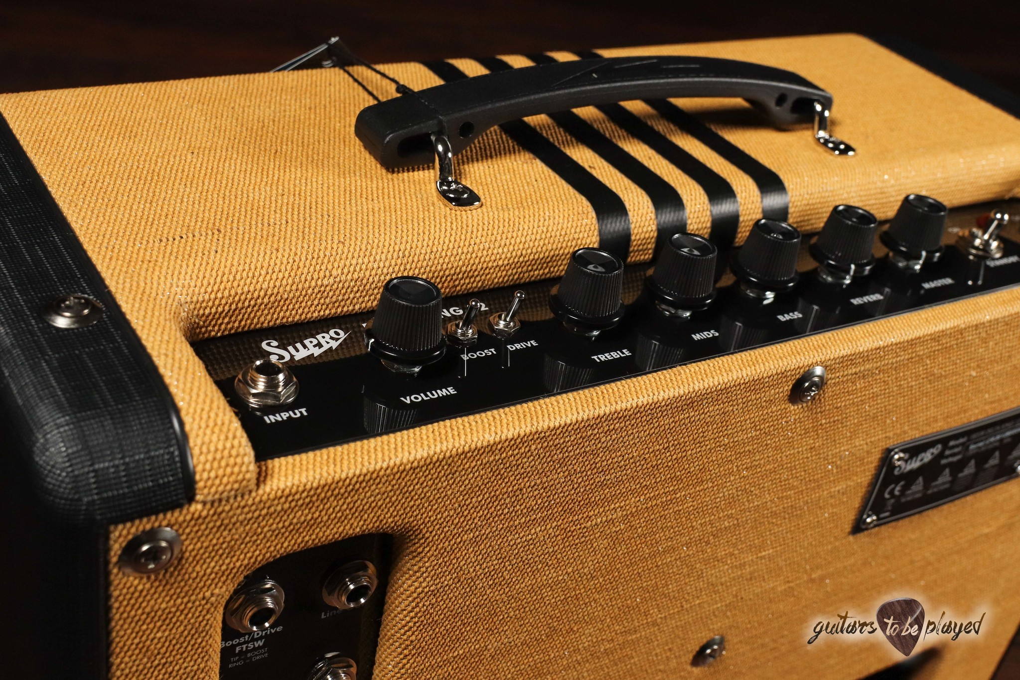 Supro 1822RTB Delta King 12 Reverb 15Watt 1x12” Tube Combo Amp Tweed & Black Guitars To Be