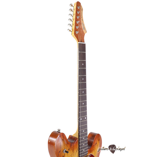 Fano GF6 Alt de Facto Semi-Hollow Swamp Ash P-90 Guitar w/ Mastery - Amber Burst