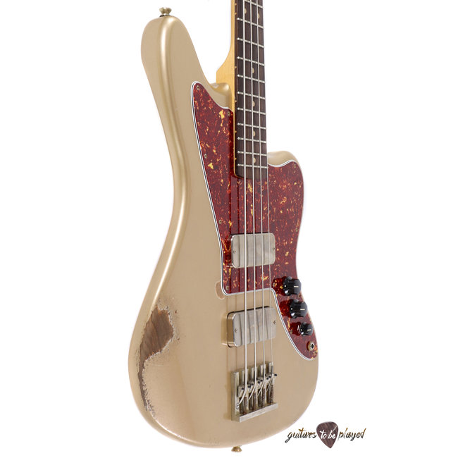 Fano JM4 Standard Bass RW Fingerboard w/ Gigbag - Shoreline Gold (Med Distress)