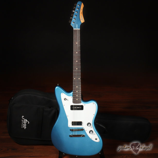 Fano JM6 Oltre Lollar Alnico P-90/Firebird Electric Guitar w/ Bag – Pelham Blue