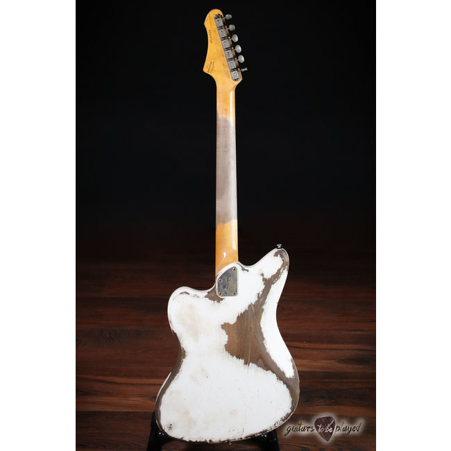 Fano JM6 Oltre Lollar Alnico Pole P-90 Electric Guitar w/ Gigbag – Olympic White