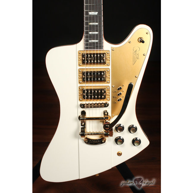 Kauer Banshee Limited Edition “Excalibur” w/ TV Jones & Bigsby – White & Gold