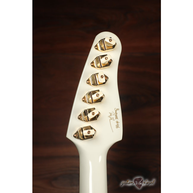 Kauer Banshee Limited Edition “Excalibur” w/ TV Jones & Bigsby – White & Gold