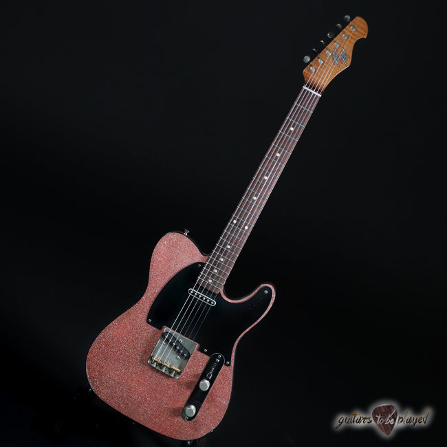 Mario Martin Guitars Swamp Ash T-Style w/ Porter 9T Pickups –6lb– Champagne Flake