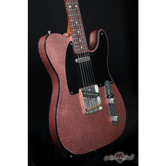 Mario Martin Guitars Swamp Ash T-Style w/ Porter 9T Pickups –6lb– Champagne Flake