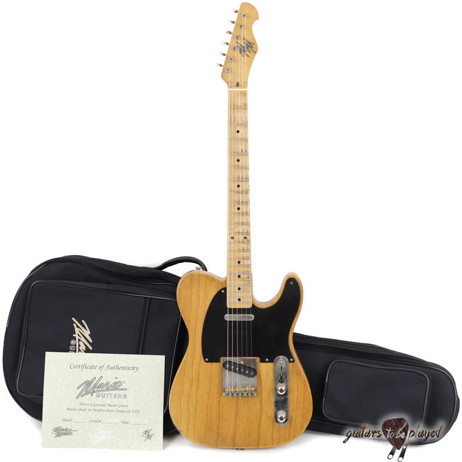 Mario Martin T-Style Guitar w/ 1-pc Swamp Ash Body & Budz 543 Pickups – 5lb 14oz