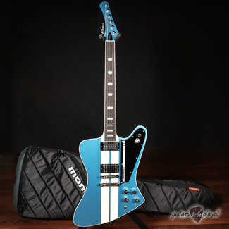 Kauer Banshee Mahogany Guitar w/ Lollar Novel90 & Imperial – Lake Placid Blue
