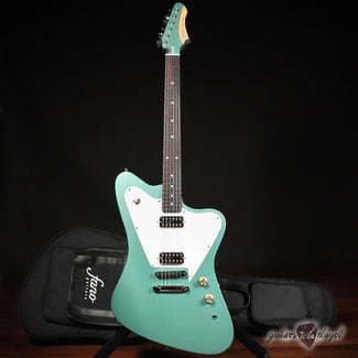 Fano Guitars Fano PX6 Oltre TV Jones Power’Tron Electric Guitar w/ Gigbag – Inverness Green