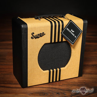 Supro 1820RTB Delta King 10 Reverb 5-Watt 1x10” Tube Combo Amp – Tweed & Black