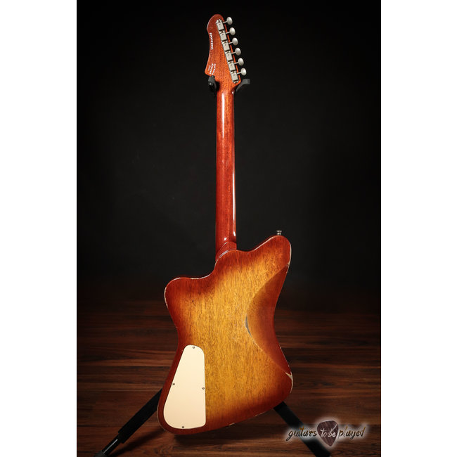 Fano PX6 Alt de Facto Korina Body/Mahogany Set Neck w/ Lollars – Faded Tea Burst