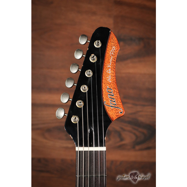 Fano PX6 Alt de Facto Korina Body/Mahogany Set Neck w/ Lollars – Faded Tea Burst