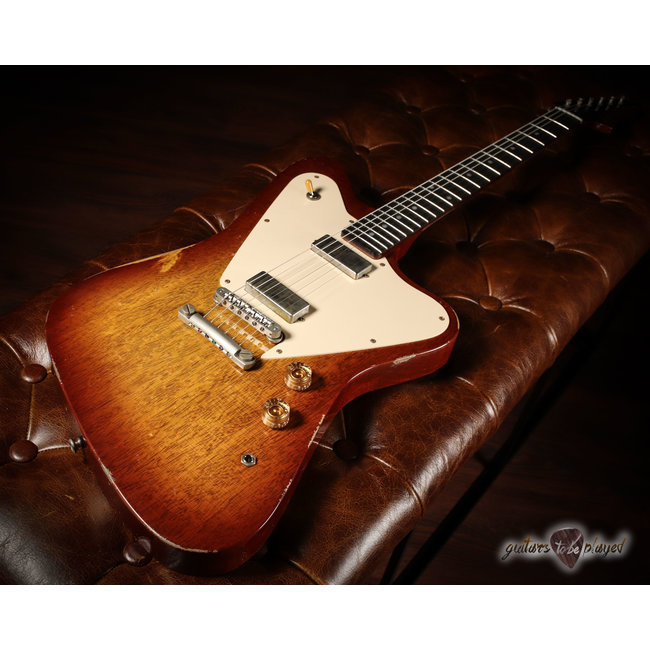 Fano PX6 Alt de Facto Korina Body/Mahogany Set Neck w/ Lollars – Faded Tea Burst