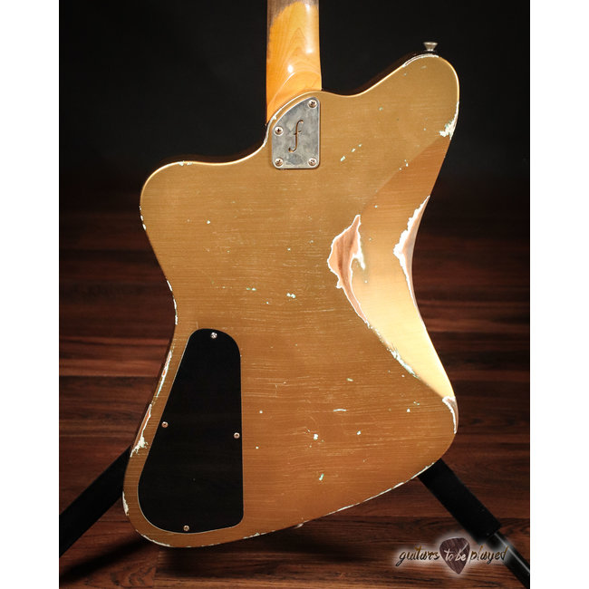 Fano PX6 Oltre Lollar Staple P-90/Imperial Electric Guitar w/ Gigbag – Gold Top