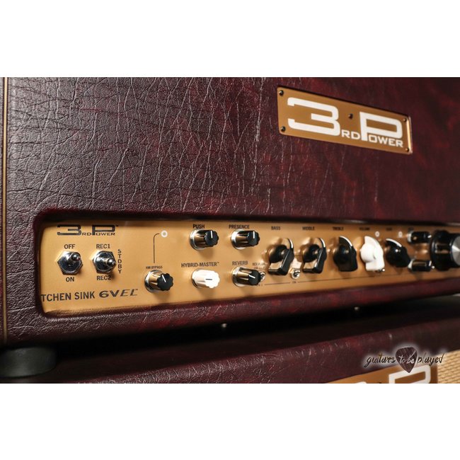 3rd Power Kitchen Sink 6VEL 40W Deluxe Head w/ Footswitch & 112 Cab – Buggy Whip